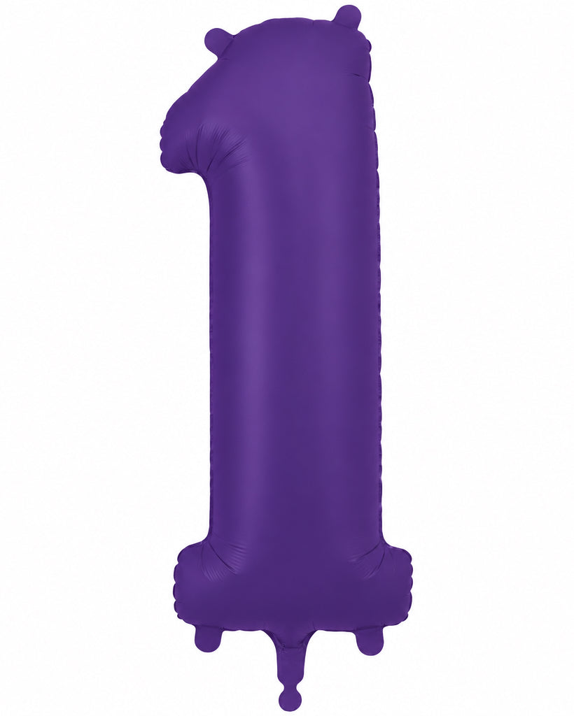 34"Purple Number 1 Foil Balloon