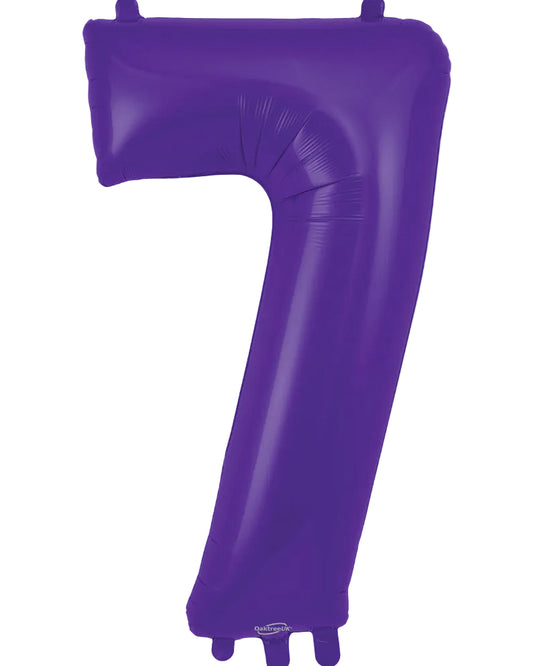 34"Purple Number 7 Foil Balloon