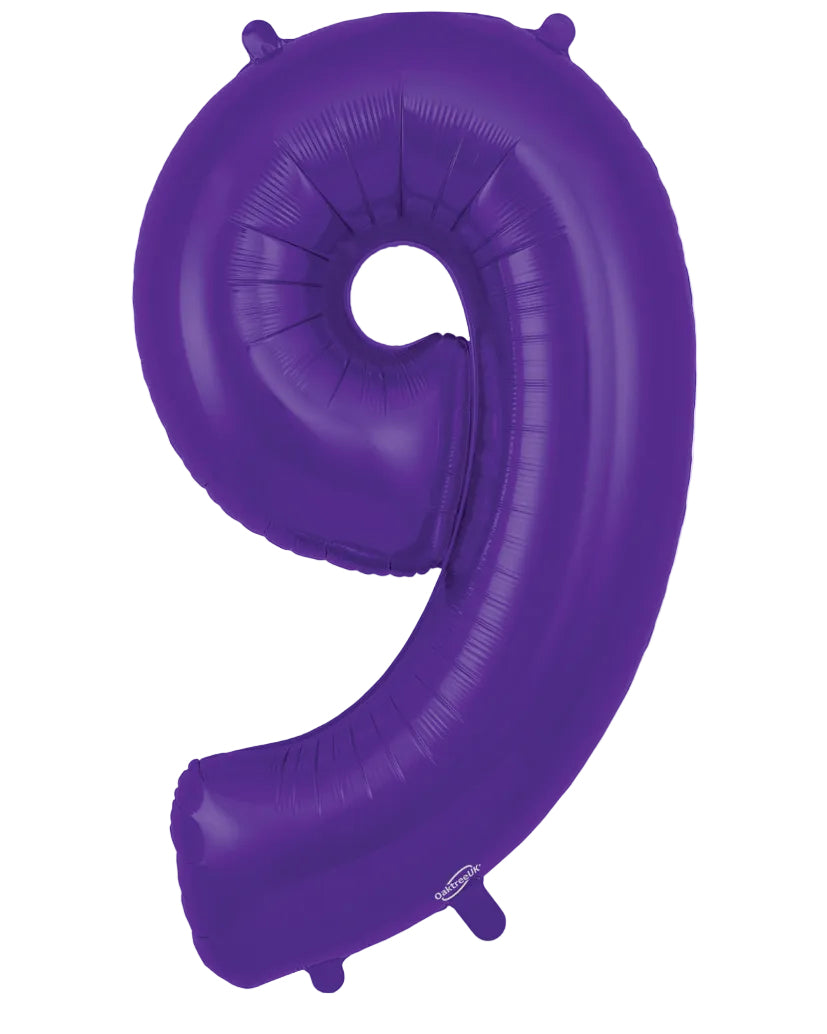 34"Purple Number 9 Foil Balloon