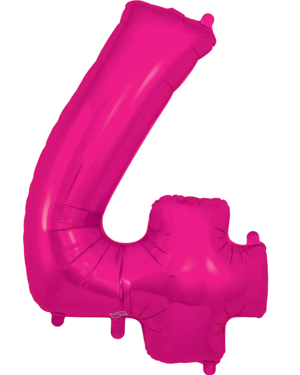 34"Hot Pink Number 4 Foil Balloon