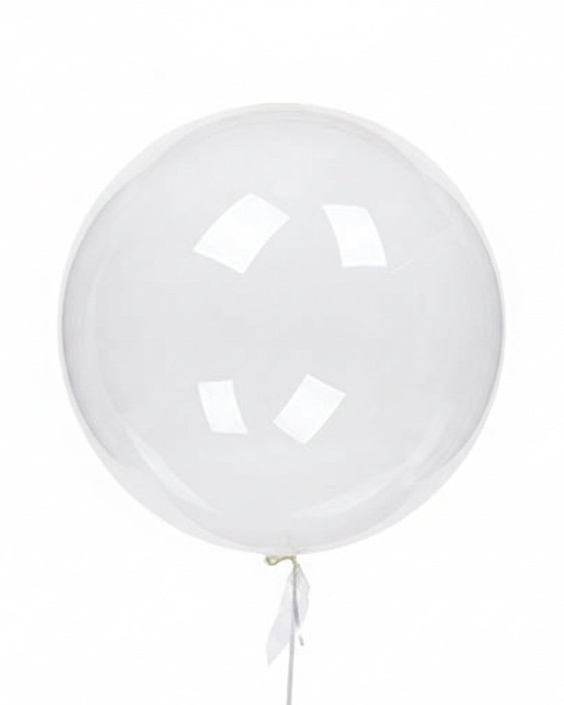 18"Clear Bobo Balloon Pre Stretched Unprinted