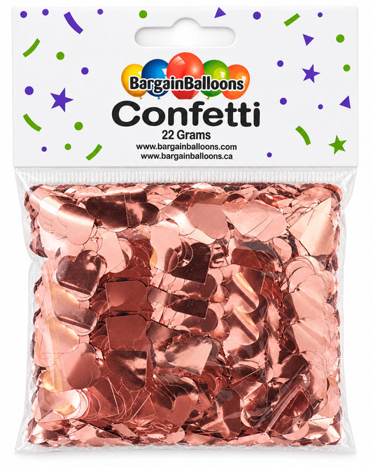 Rose Gold Heart Foil Confetti 22Grams