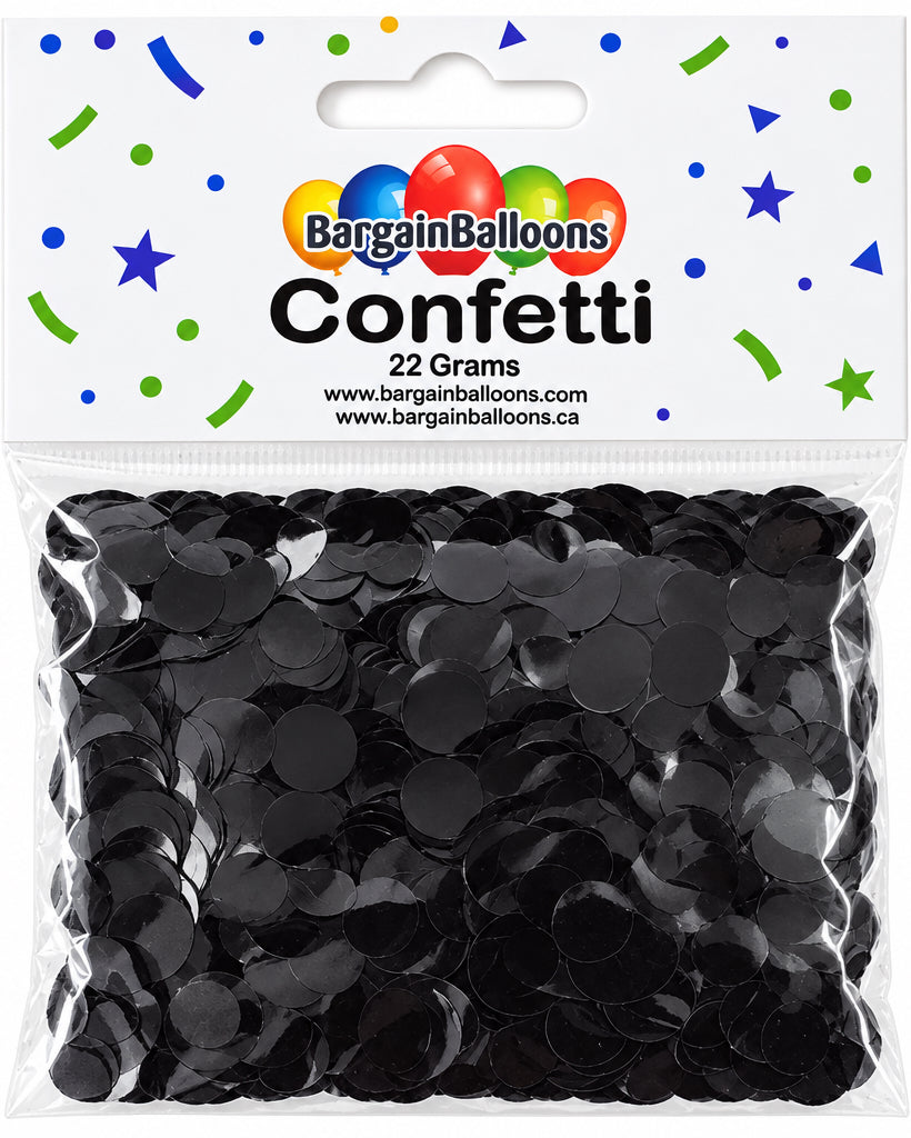 Black Foil Confetti Dots 22 Grams