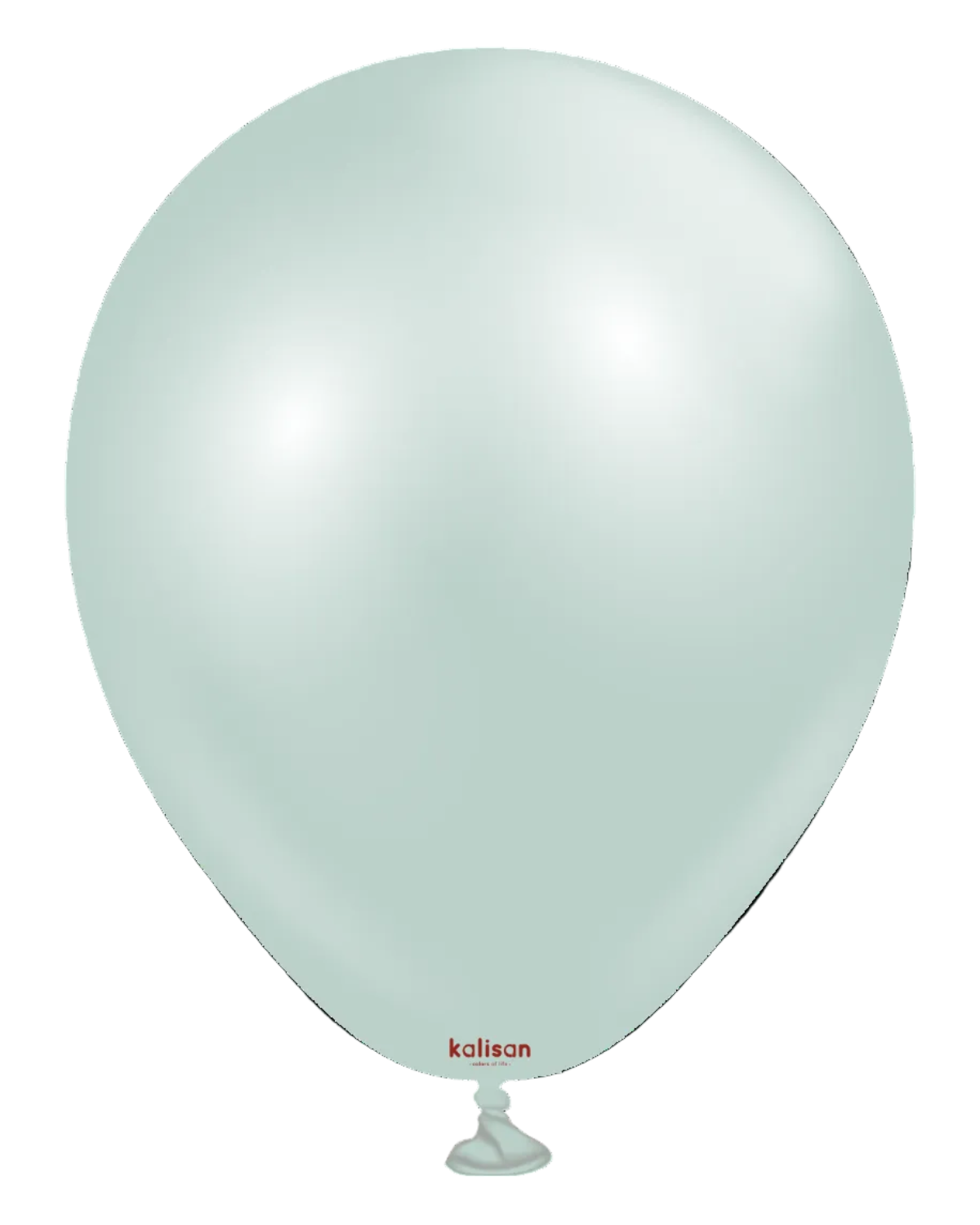 White balloon with 'kalisan' branding on a white background