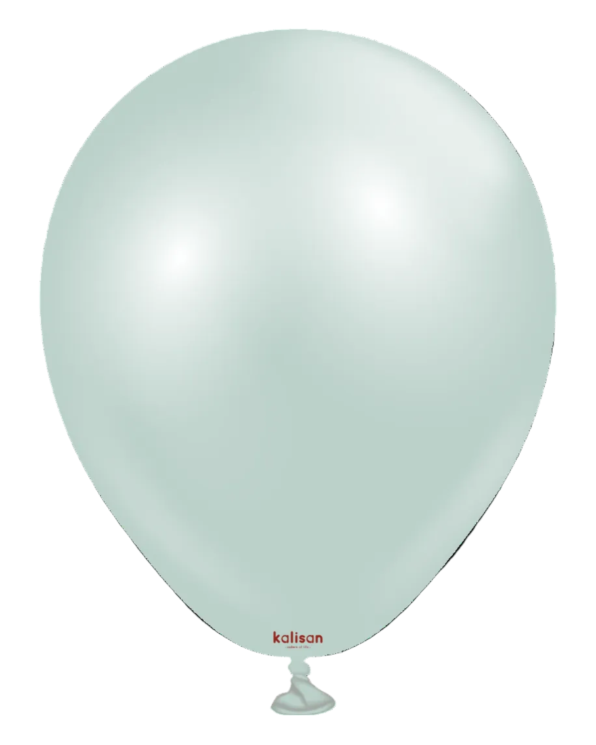 White balloon with 'kalisan' branding on a white background