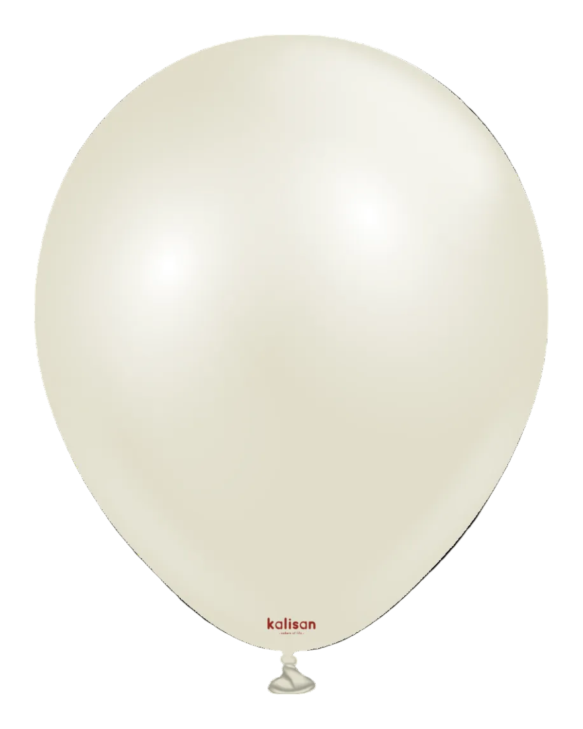 White balloon with 'kalisan' branding on a white background