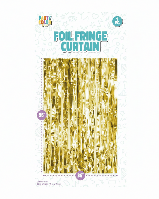 Gold Matte Foil Tinsel Curtain