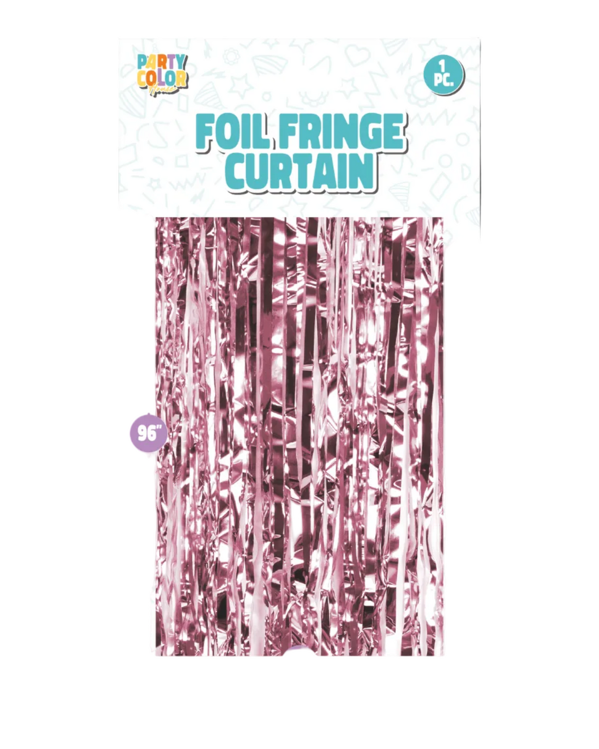 36x96"Rose Gold  Foil Fringe Tinsel Curtain Backdrop