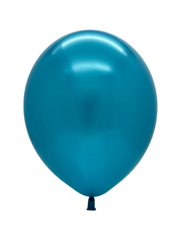 Tuftex 5"Latex Metallic Teal 50CT Balloons