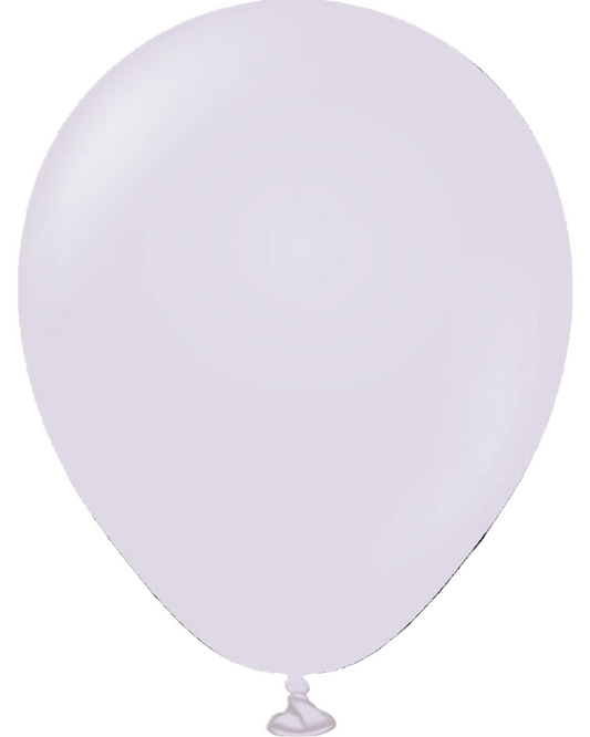 Single light blue balloon on a white background