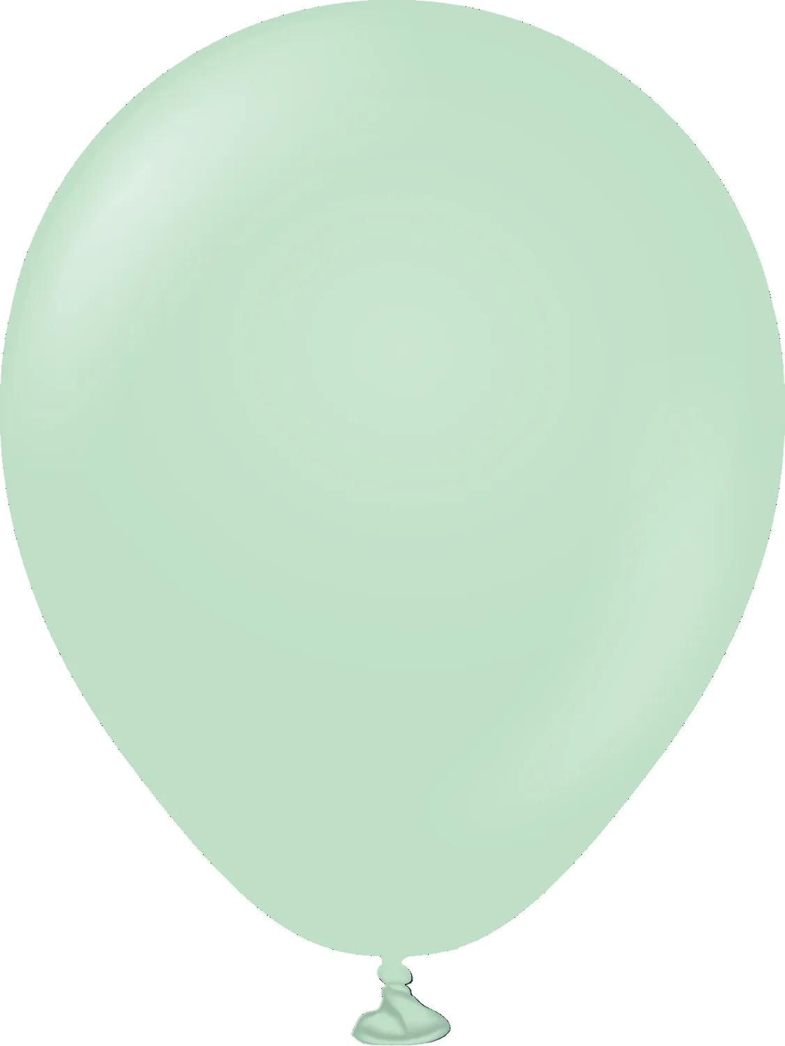 Single lavender balloon on a white background
