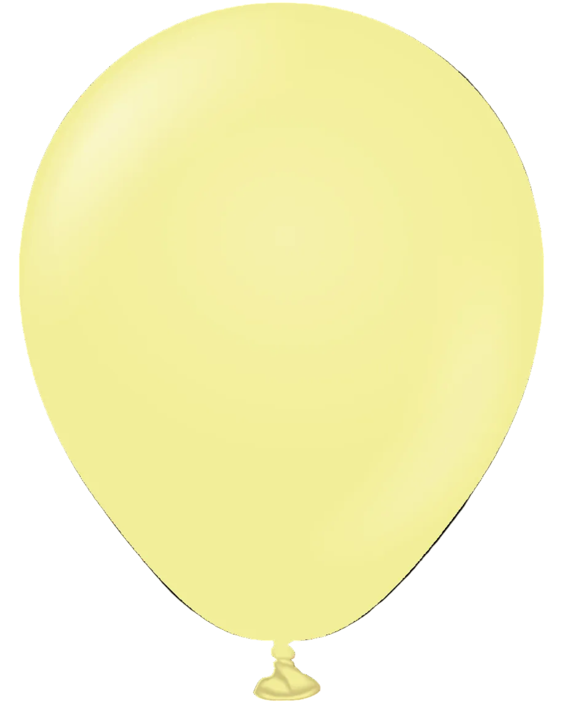 Yellow balloon on a white background