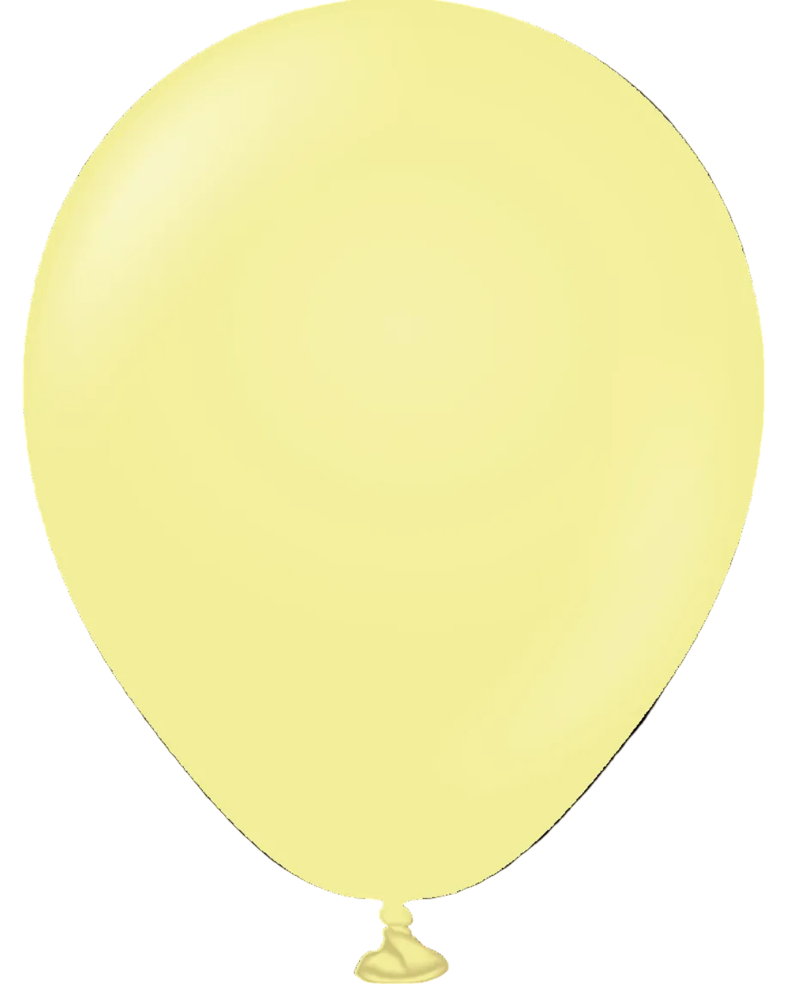 Yellow balloon on a white background