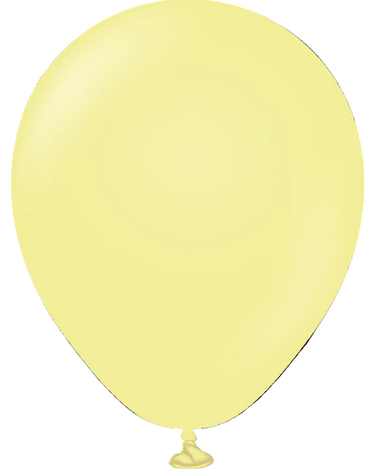 Yellow balloon on a white background
