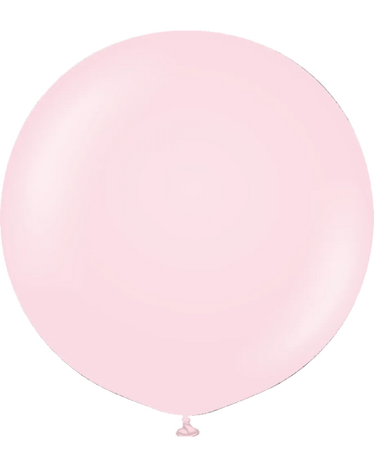Pink balloon on a white background