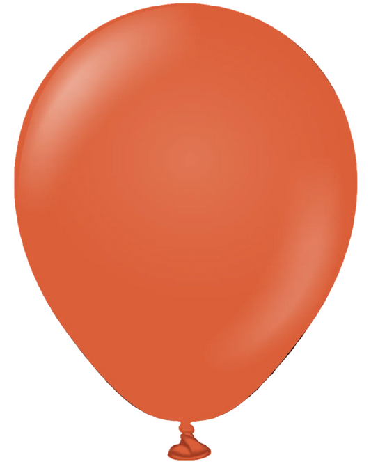 Kalisan 5"Latex Retro Rust Orange 50CT Balloons