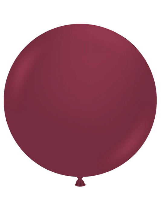 Maroon balloon on a white background