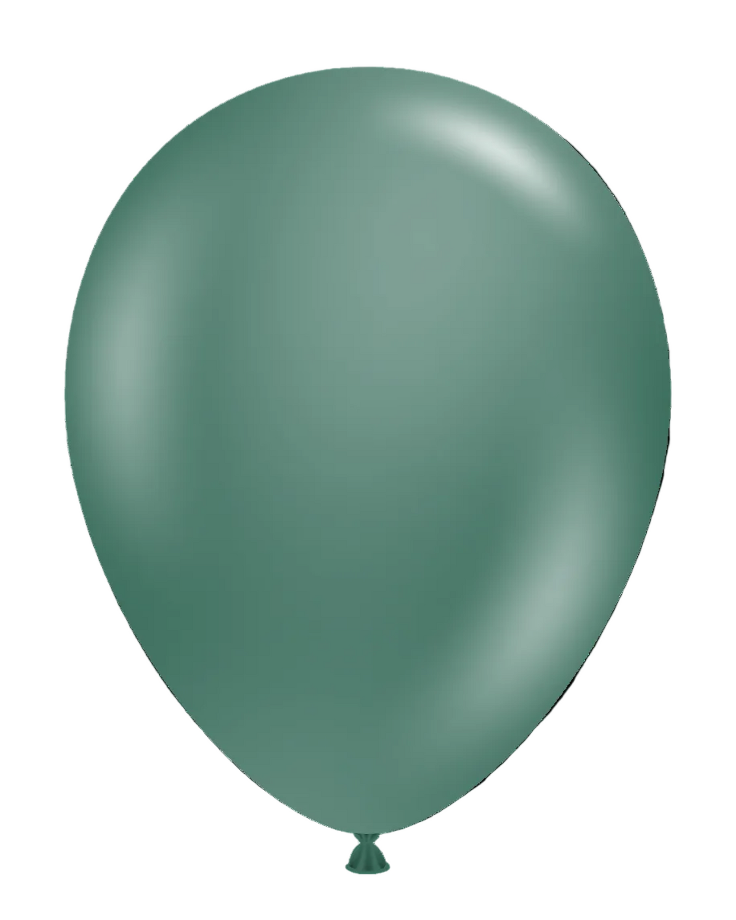 Green balloon on a white background