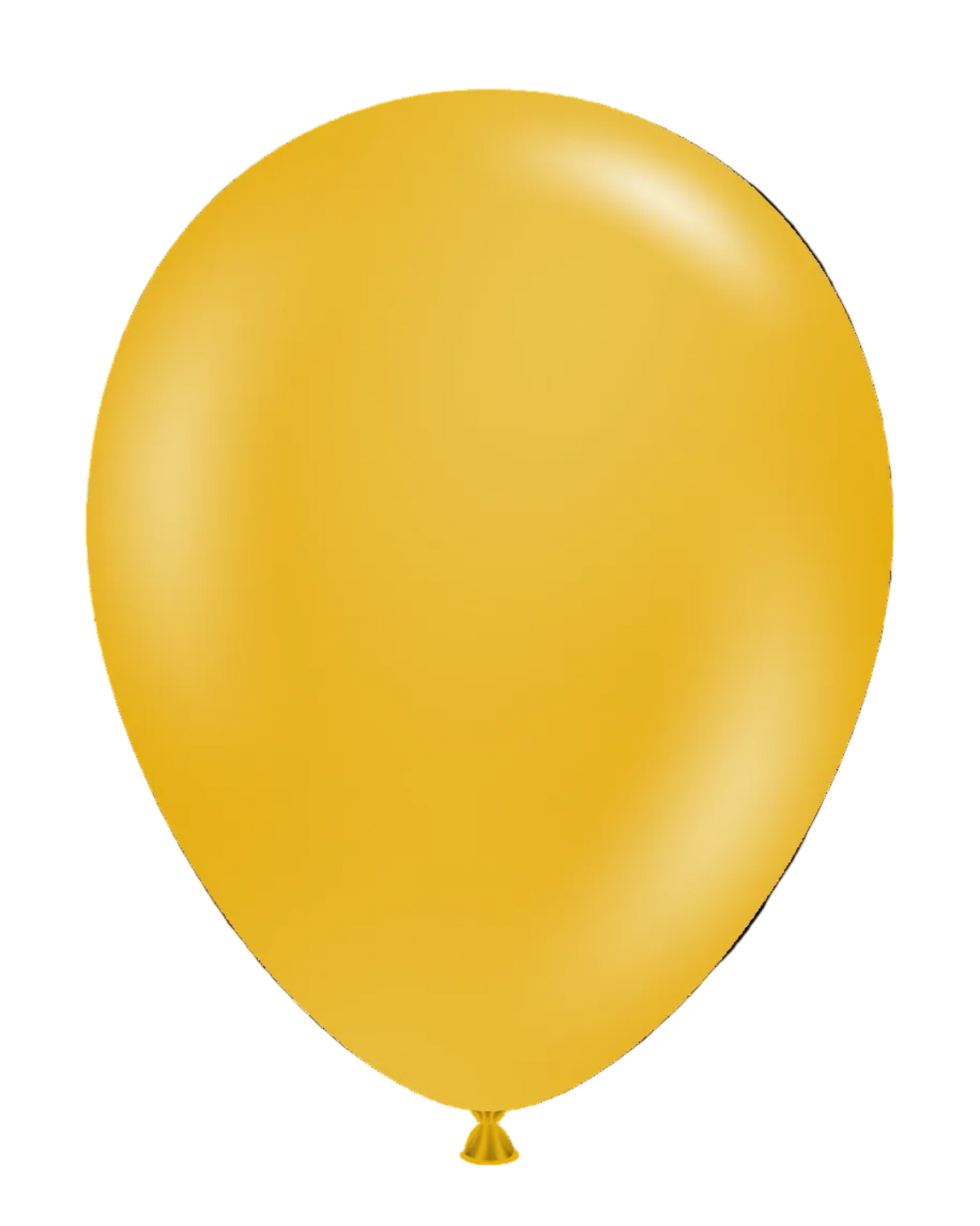 Gold balloon on a white background