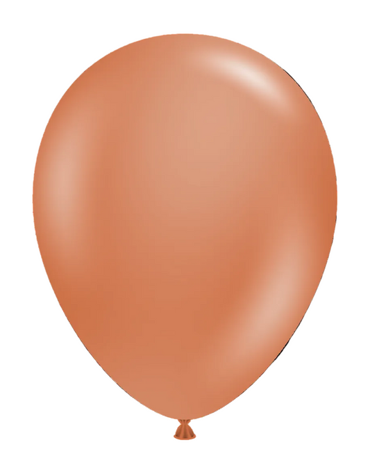Tuftex 17"Latex Burnt Orange 50CT Balloons
