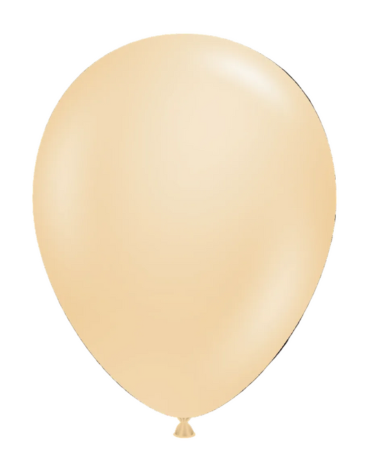 Beige balloon on a white background
