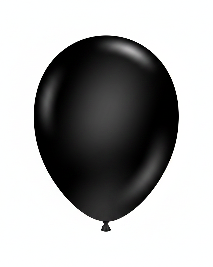 Tuftex 5"Latex Black 50CT Balloons