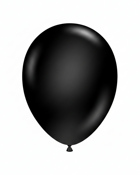 Tuftex 5"Latex Black 50CT Balloons
