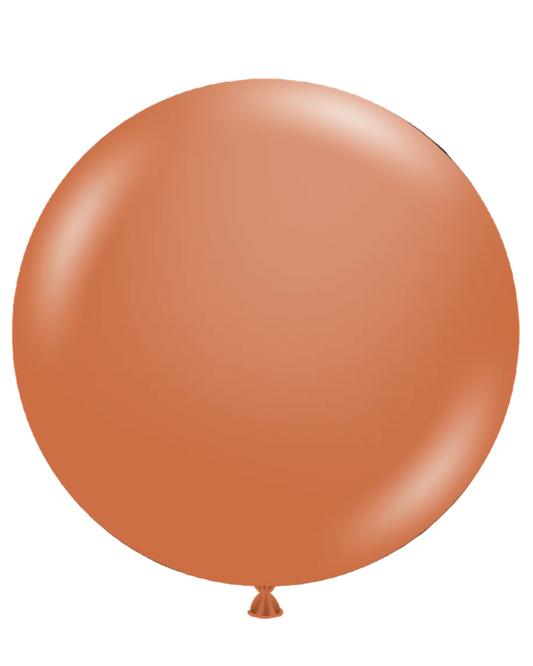 Tuftex 36"Latex Burnt Orange 2CT Balloons