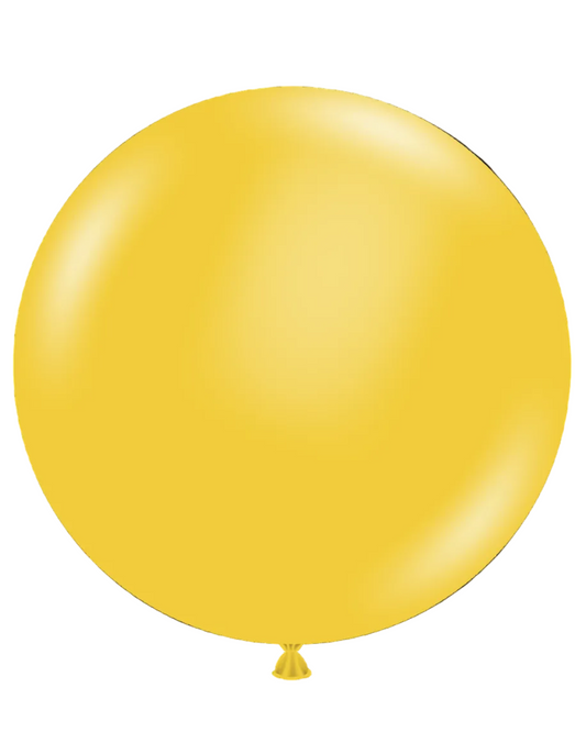 Yellow balloon on a white background