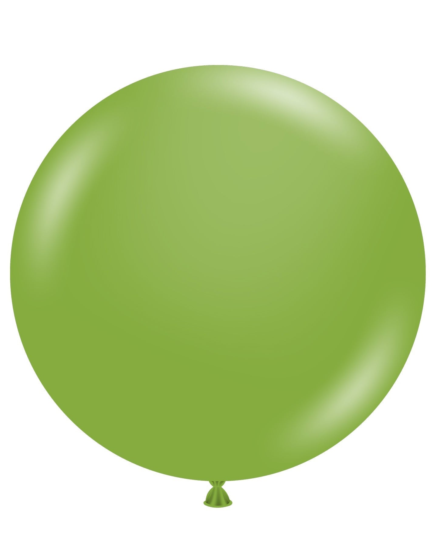 Green balloon on a white background