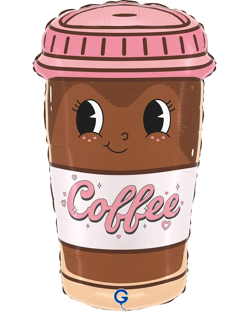 Coffee To GO Cup Foil Balloon