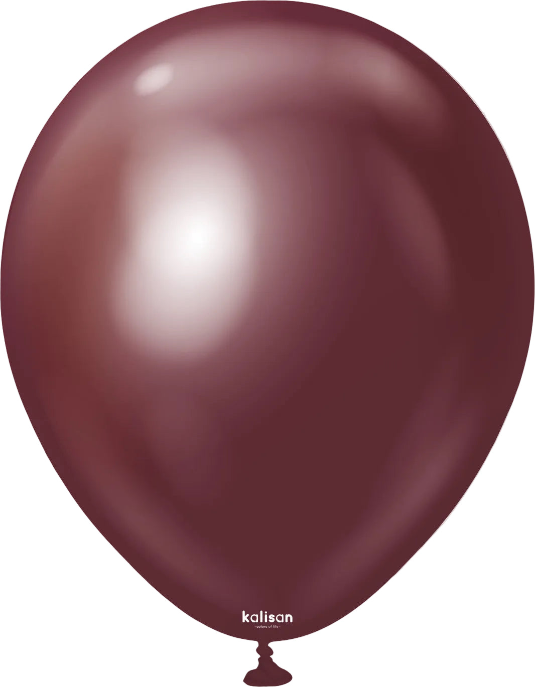 Maroon balloon with 'Kalisan' branding on a white background