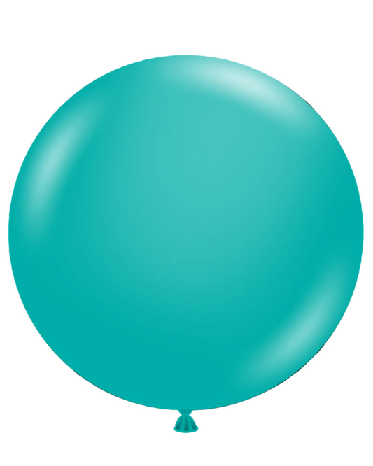 Tuftex 36"Latex Teal 2CT Balloons
