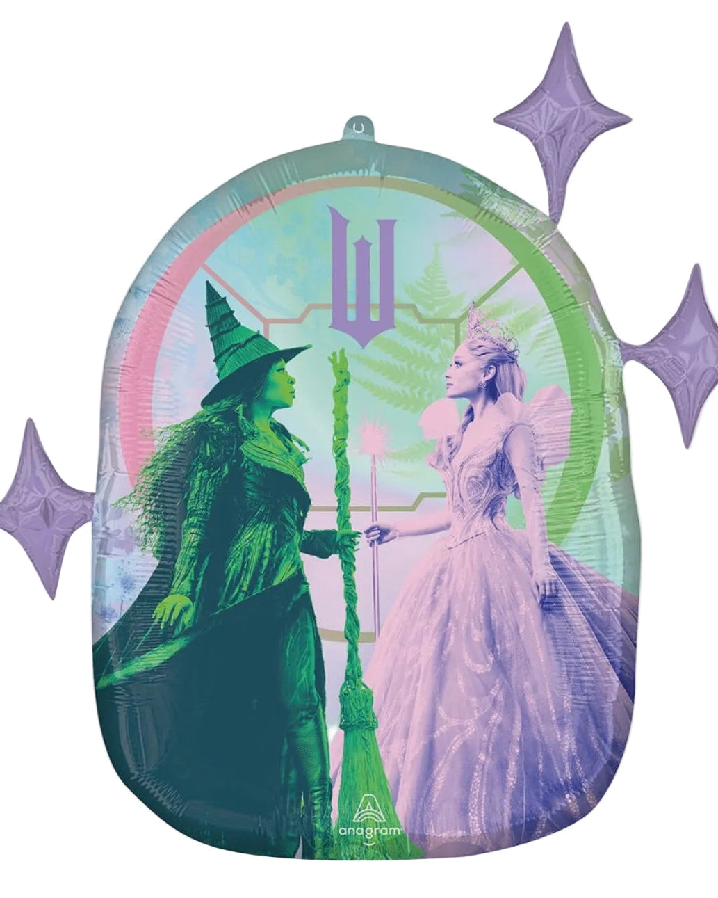 Balloon with characters from 'The Wizard of Oz' on a white background