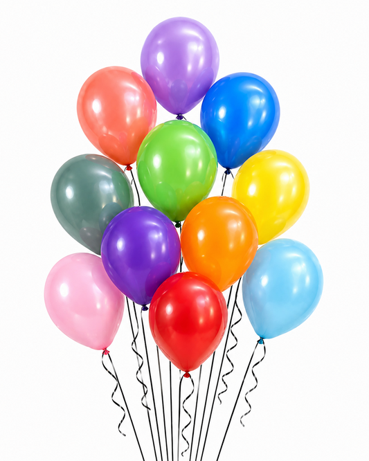 Helium Express - 12 Regular 11" Balloons