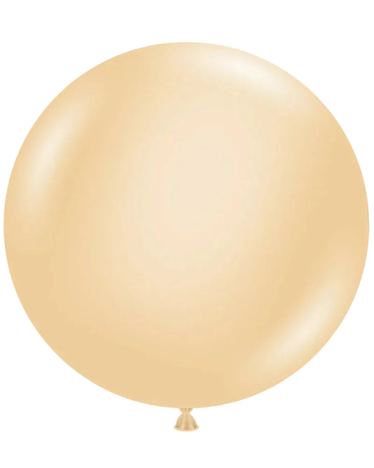 Beige balloon on a white background
