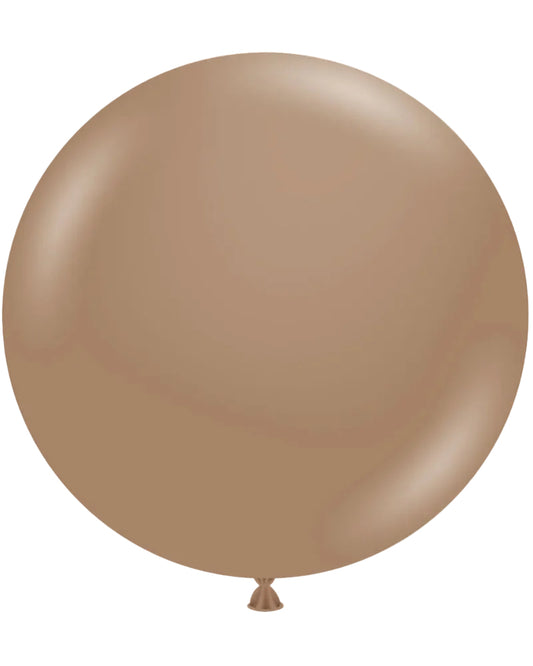 Large purple balloon on a white background
