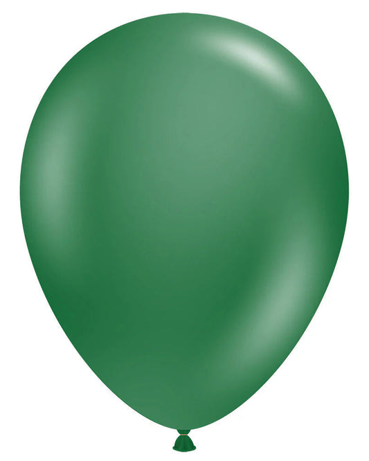 Green balloon on a white background