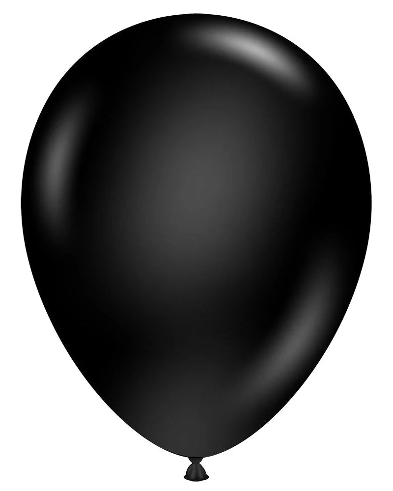 Black balloon on a white background