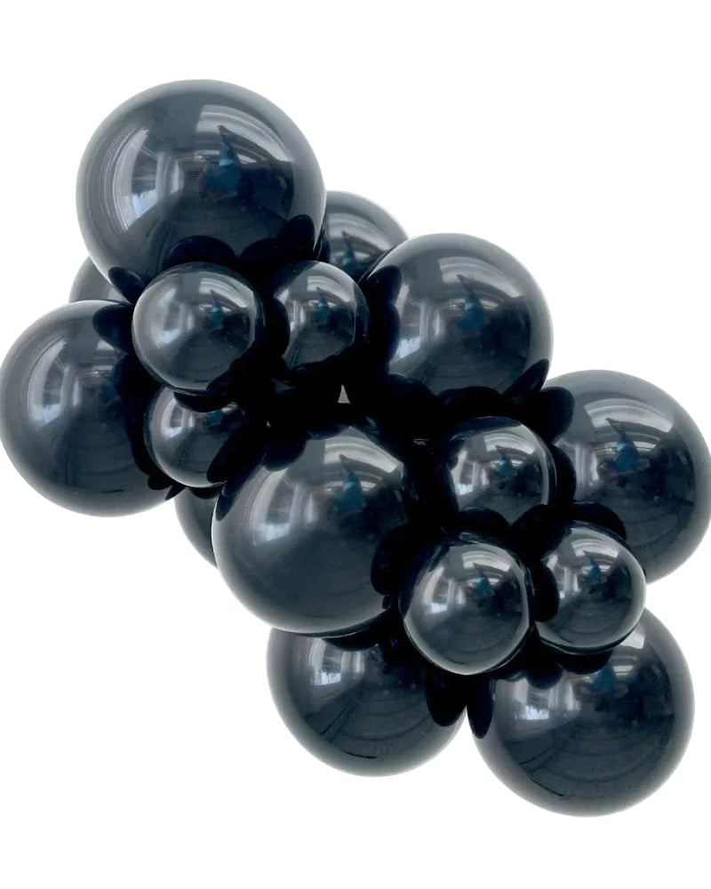 Cluster of dark blue grapes on a white background