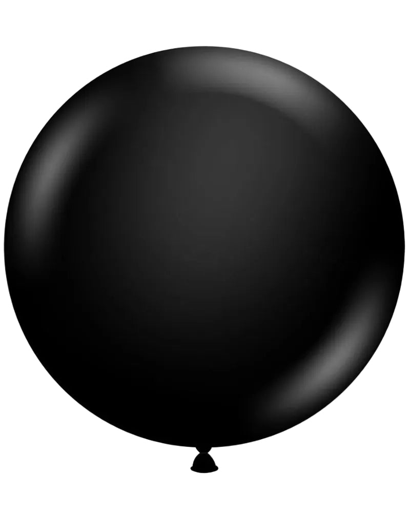 Black balloon on a white background
