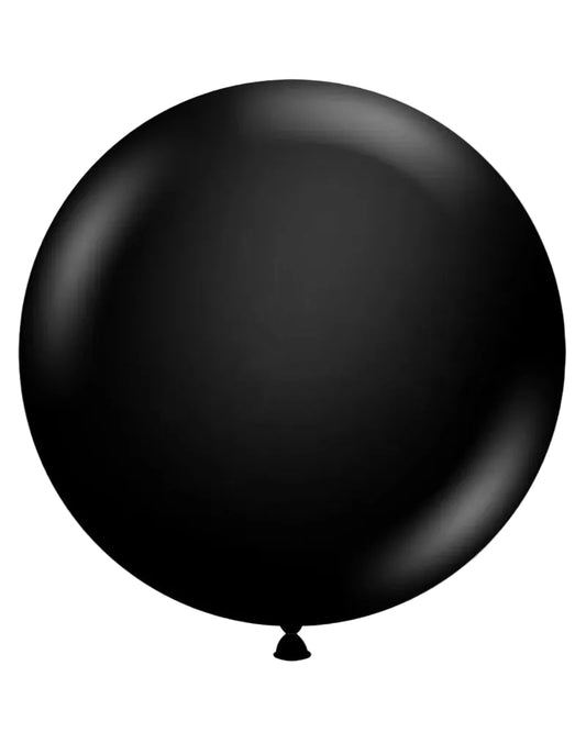 Black balloon on a white background
