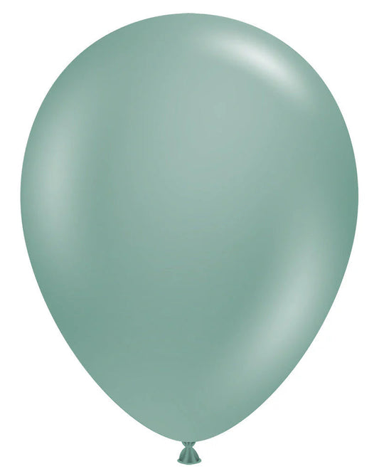 Green balloon on a white background