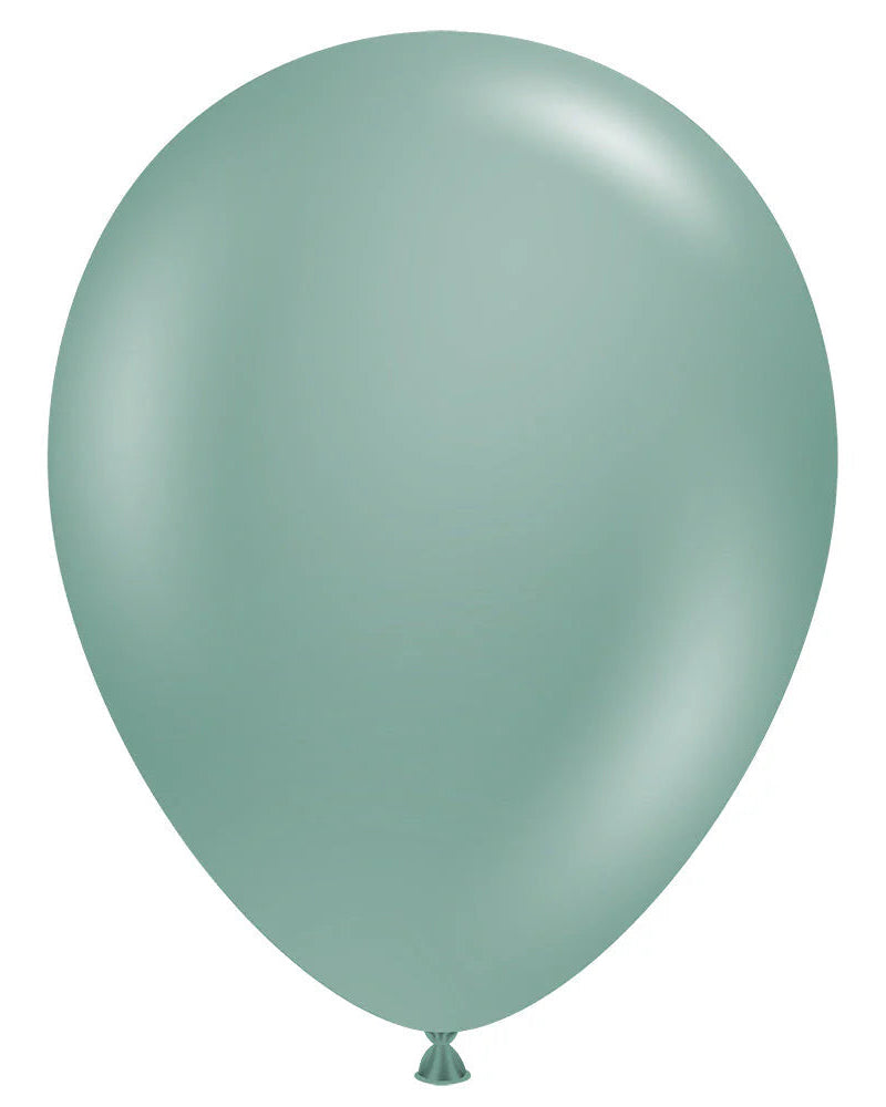 Green balloon on a white background