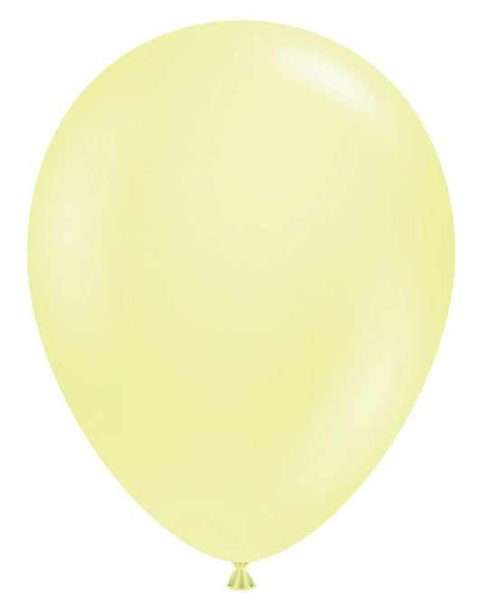 Tuftex 5"Latex Lemonade Yellow 50Ct Balloons