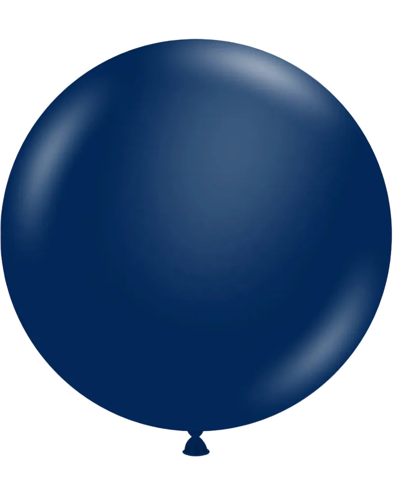 Navy blue balloon on a white background