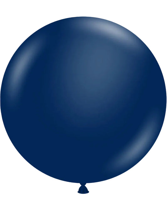 Navy blue balloon on a white background