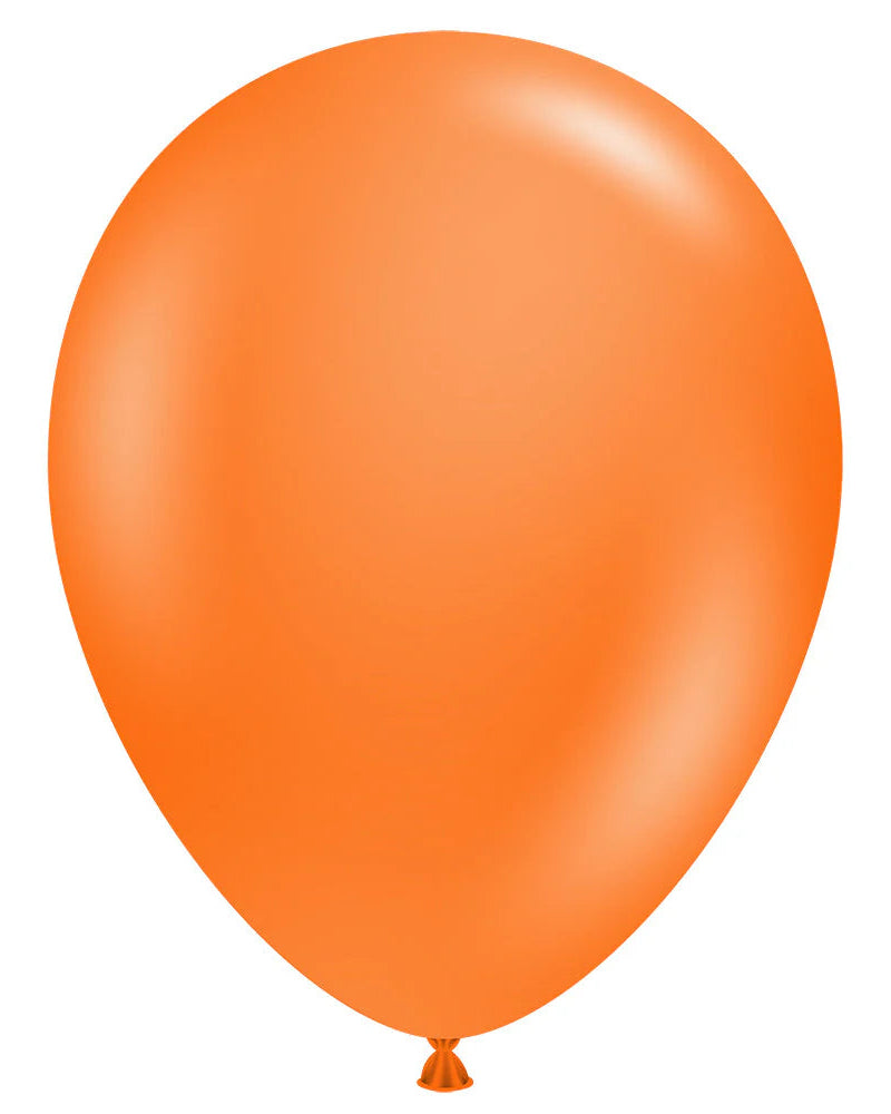 Orange balloon on a white background