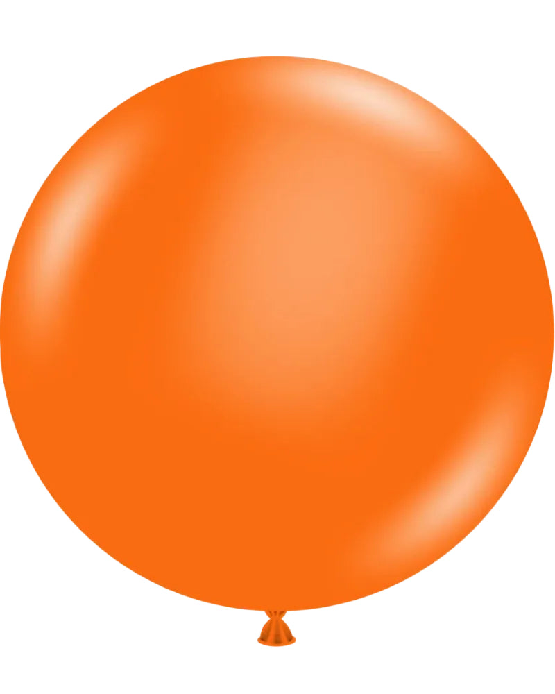 Orange balloon on a white background