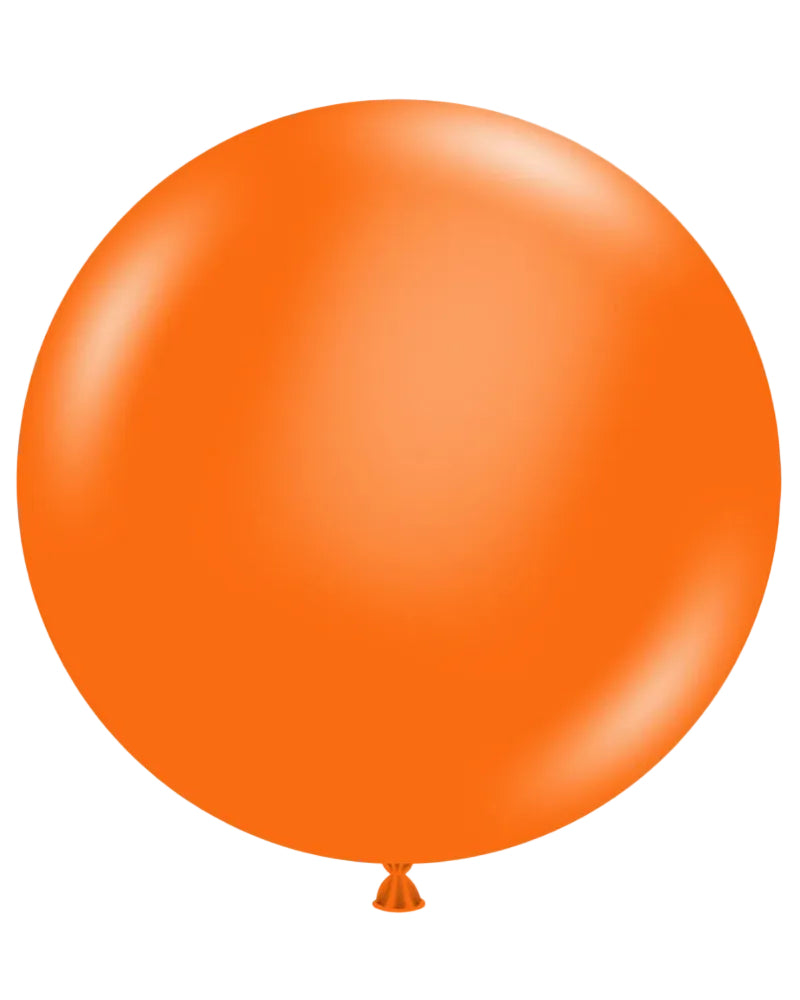 Orange balloon on a white background